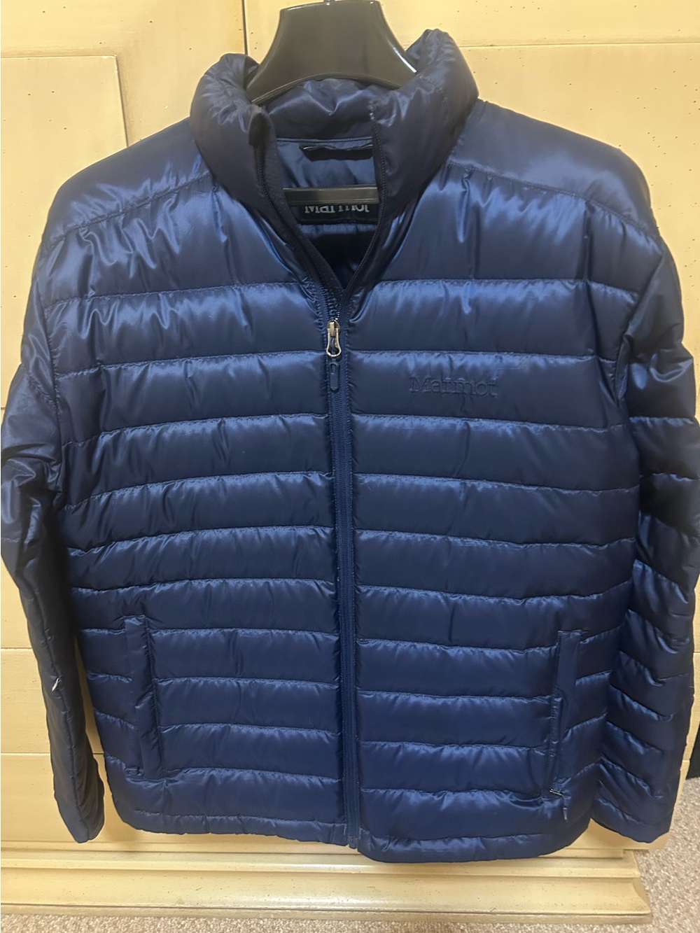 Marmot Men's Navy Quilted Packable Down Puffer Jacket